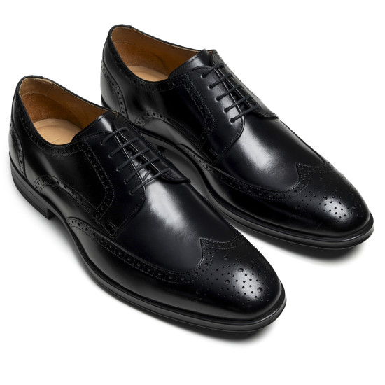 sapato masculino derby brogue degl preto