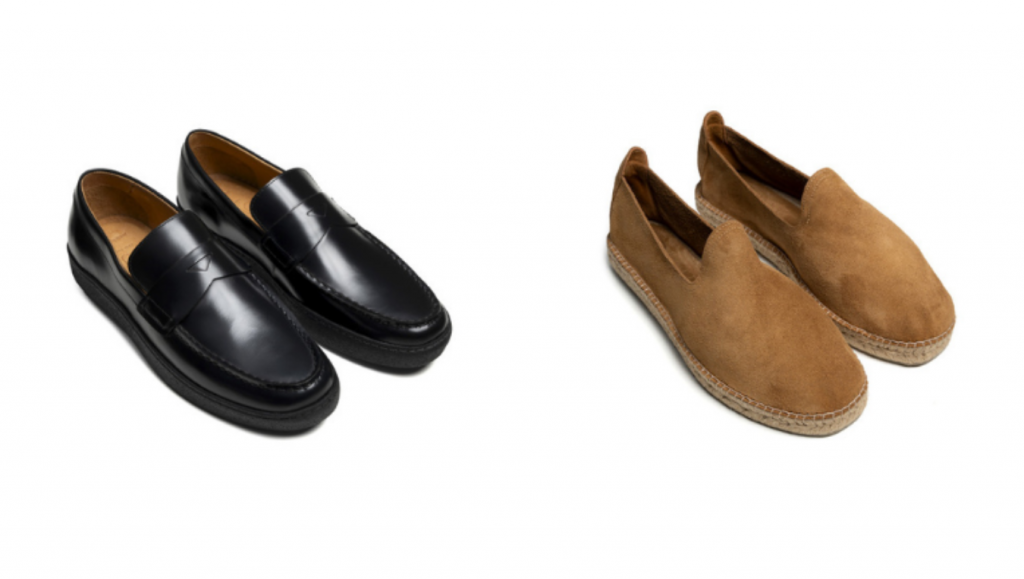 Mocassim Ricci e Alpargata Maule