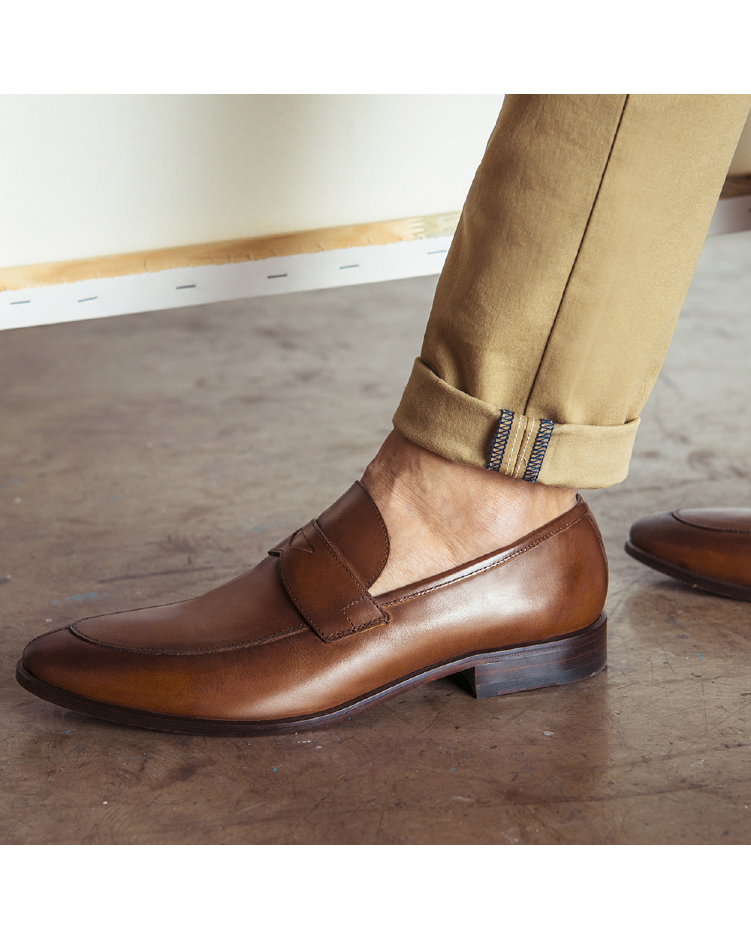 Sapato Social Loafer Matteo Whisky