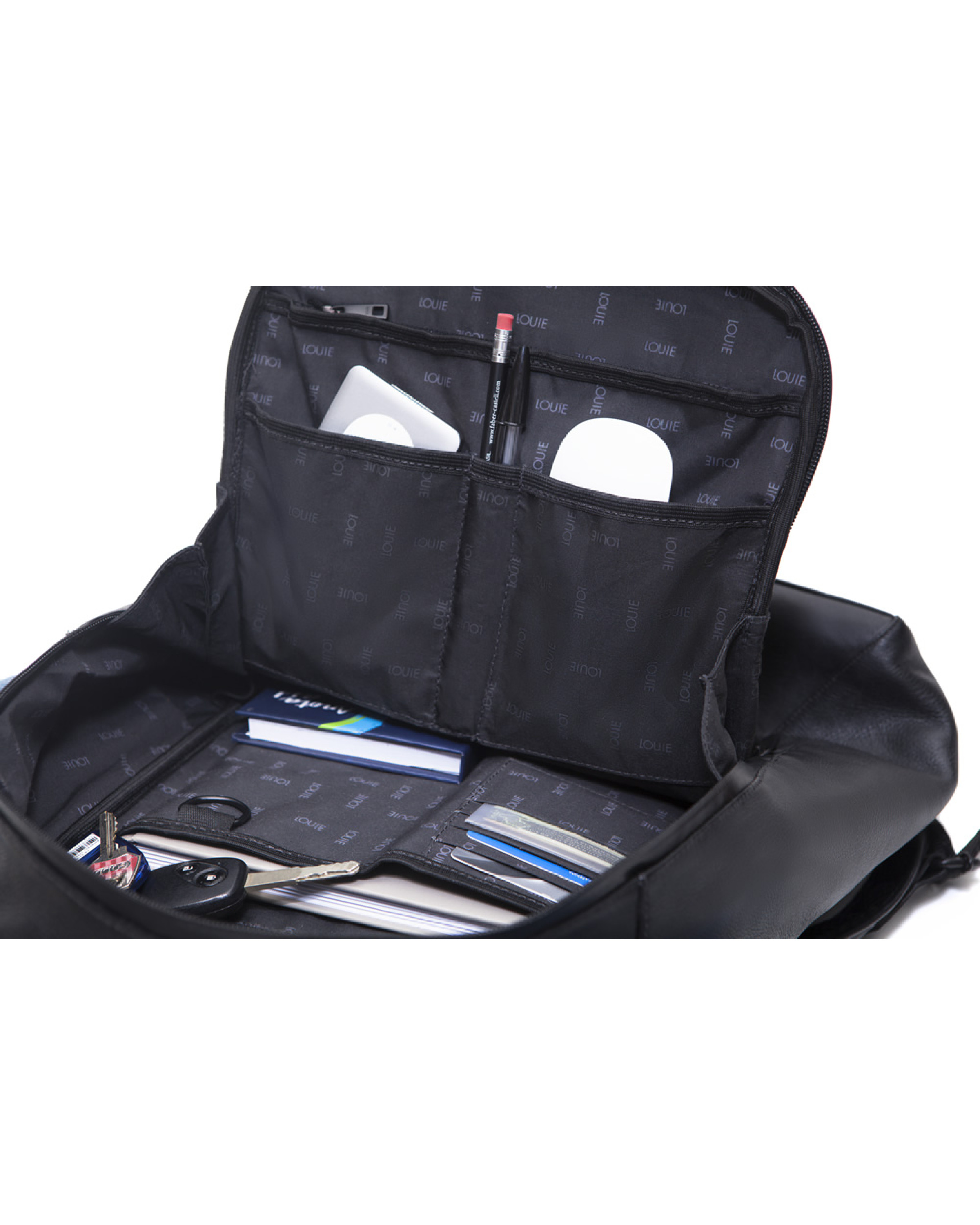 Mochila De Couro Virrat Preta Mochila De Couro Virrat Preta