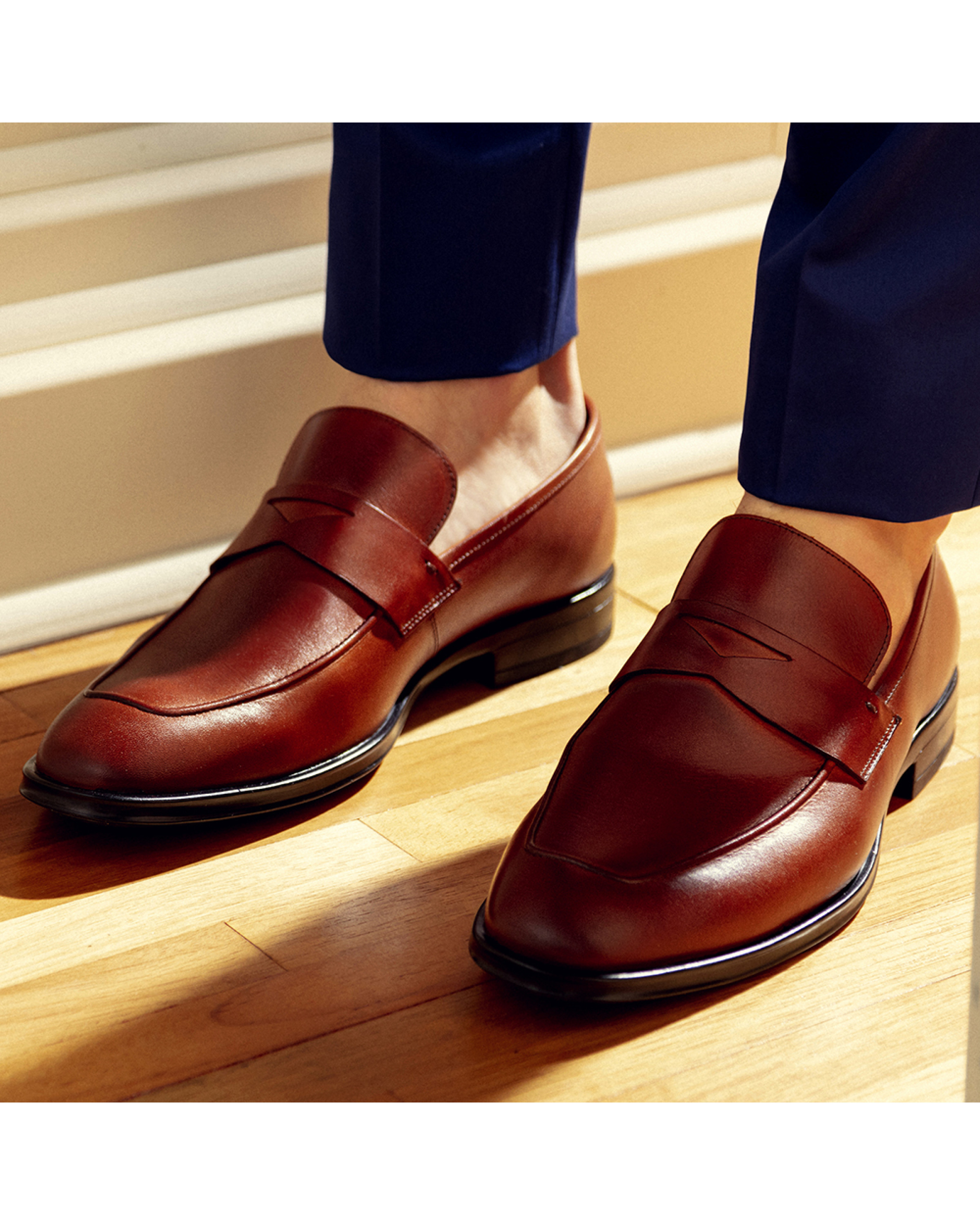 Sapato Masculino Loafer Grottie Whisky