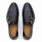 Sapato Social Monk Strap Barlee Preto