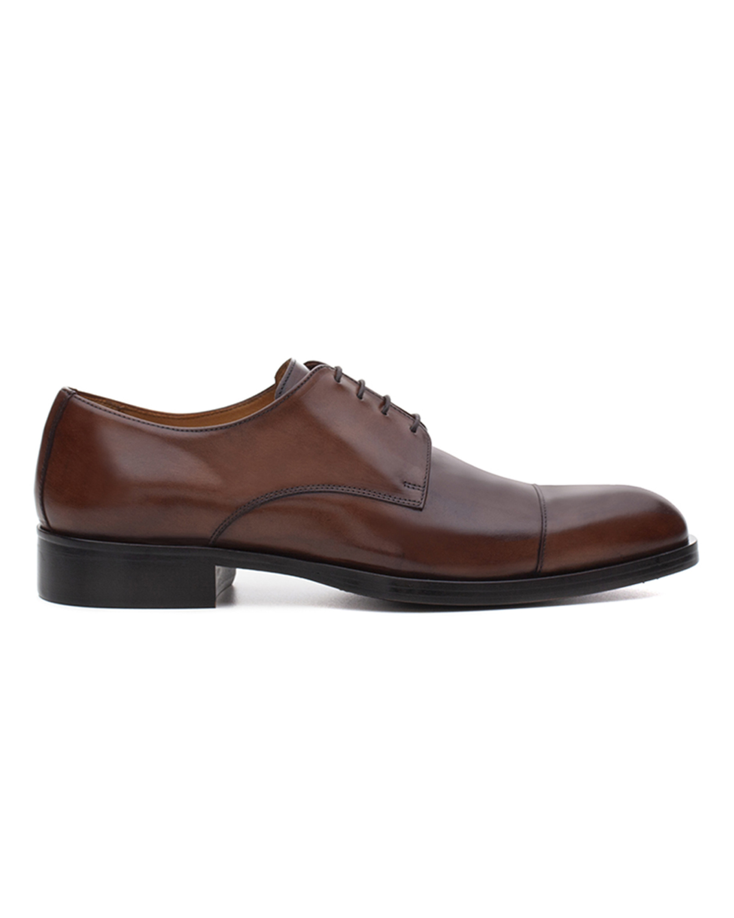 Sapato Social Derby Cap-toe Boyd Whisky