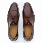 Sapato Social Derby Cap-toe Boyd Whisky