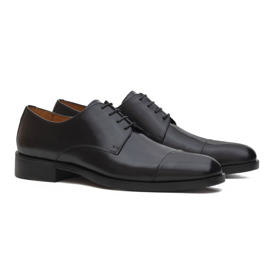 Sapato Social Derby Cap-toe Boyd Preto