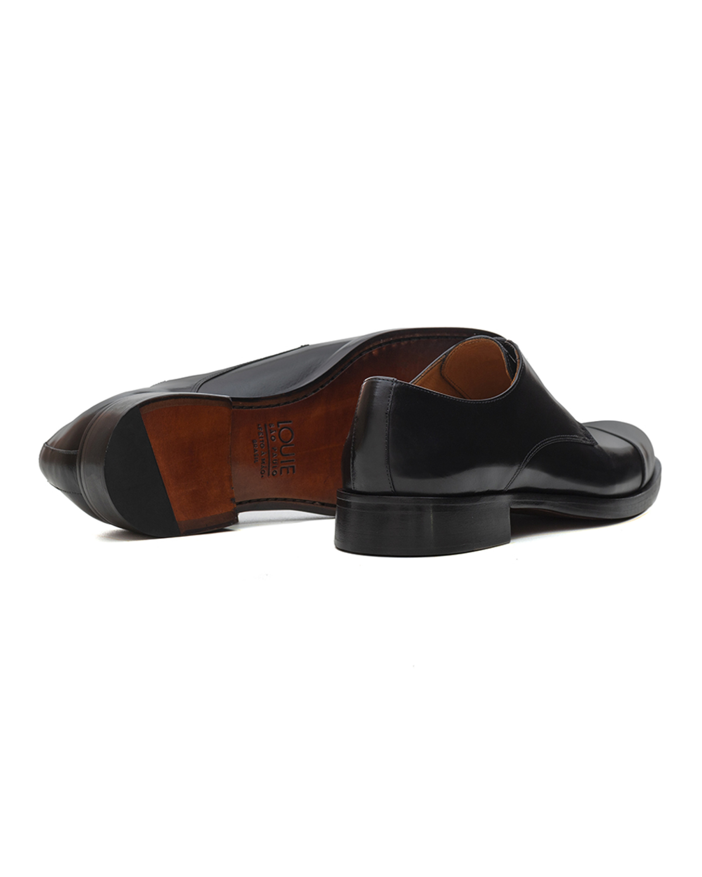 Sapato Social Derby Cap-toe Boyd Preto Sapato Social Derby Cap-toe Boyd Preto