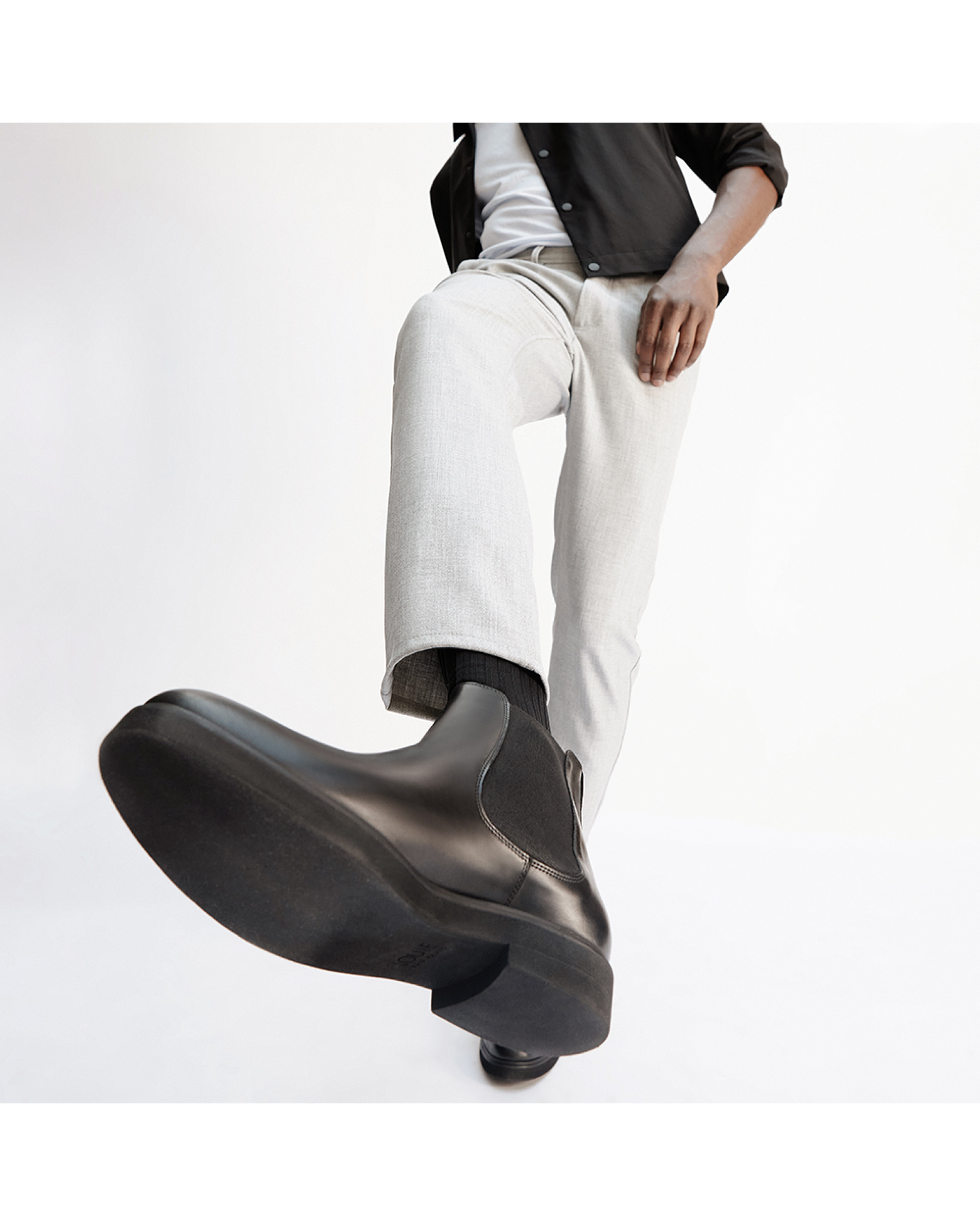 Bota Masculina Chelsea Aoma Preta Bota Masculina Chelsea Aoma Preta