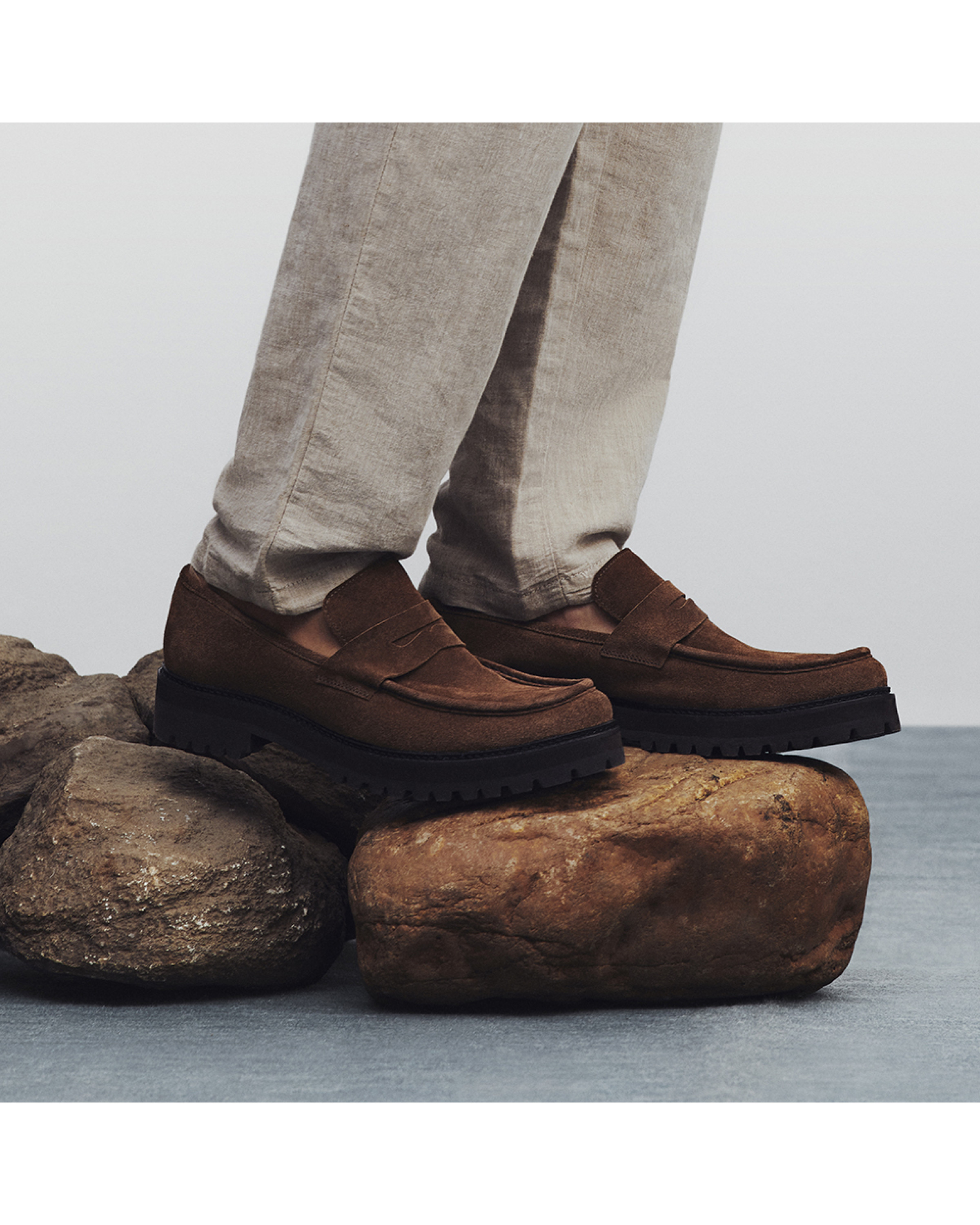 Sapato Masculino Loafer Dolfi Camurça