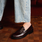 Sapato Masculino Mocassim Prince Burgundy