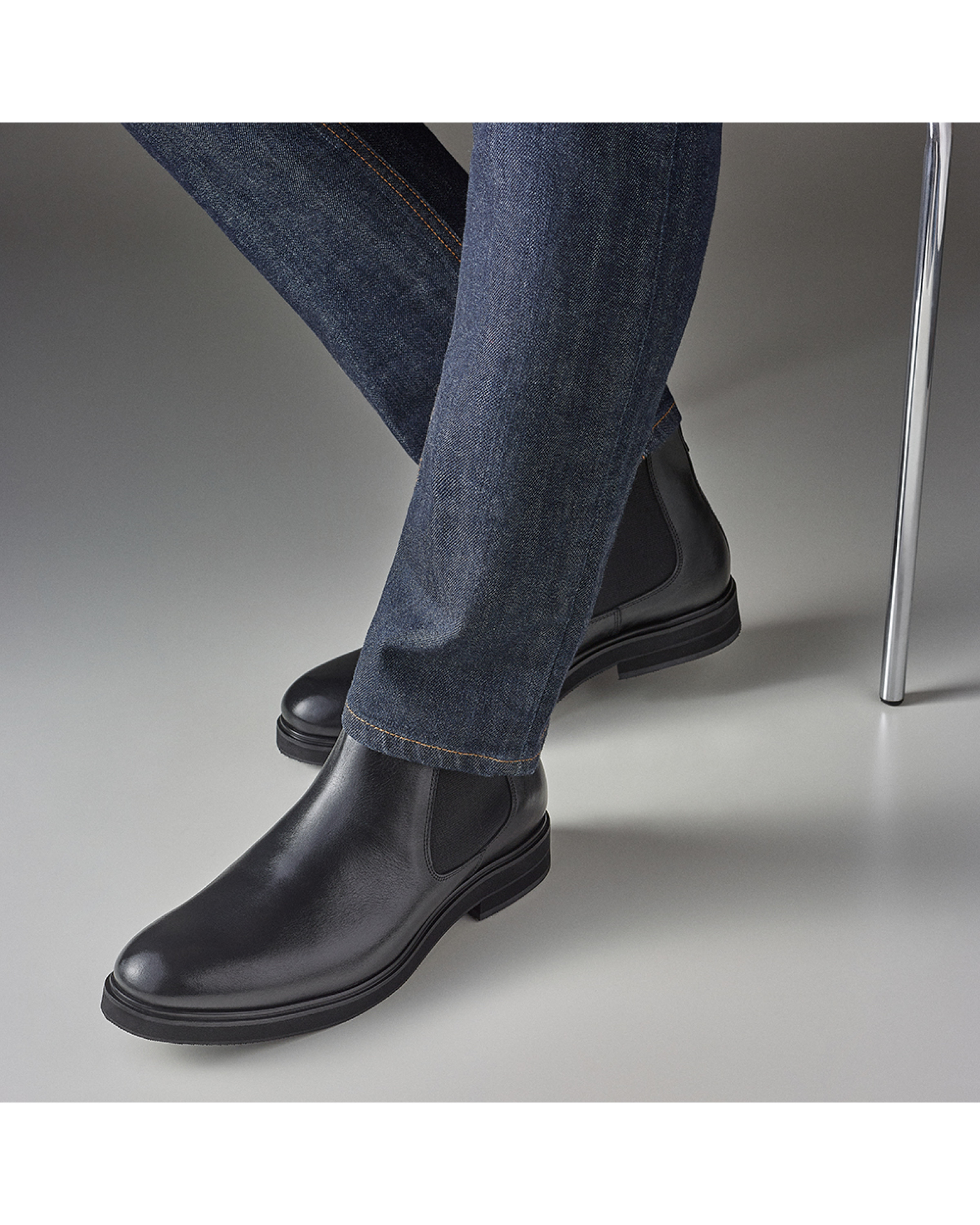 Bota Masculina Chelsea Aoma Preta Bota Masculina Chelsea Aoma Preta