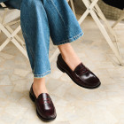 Mocassim Feminino Seine Burgundy