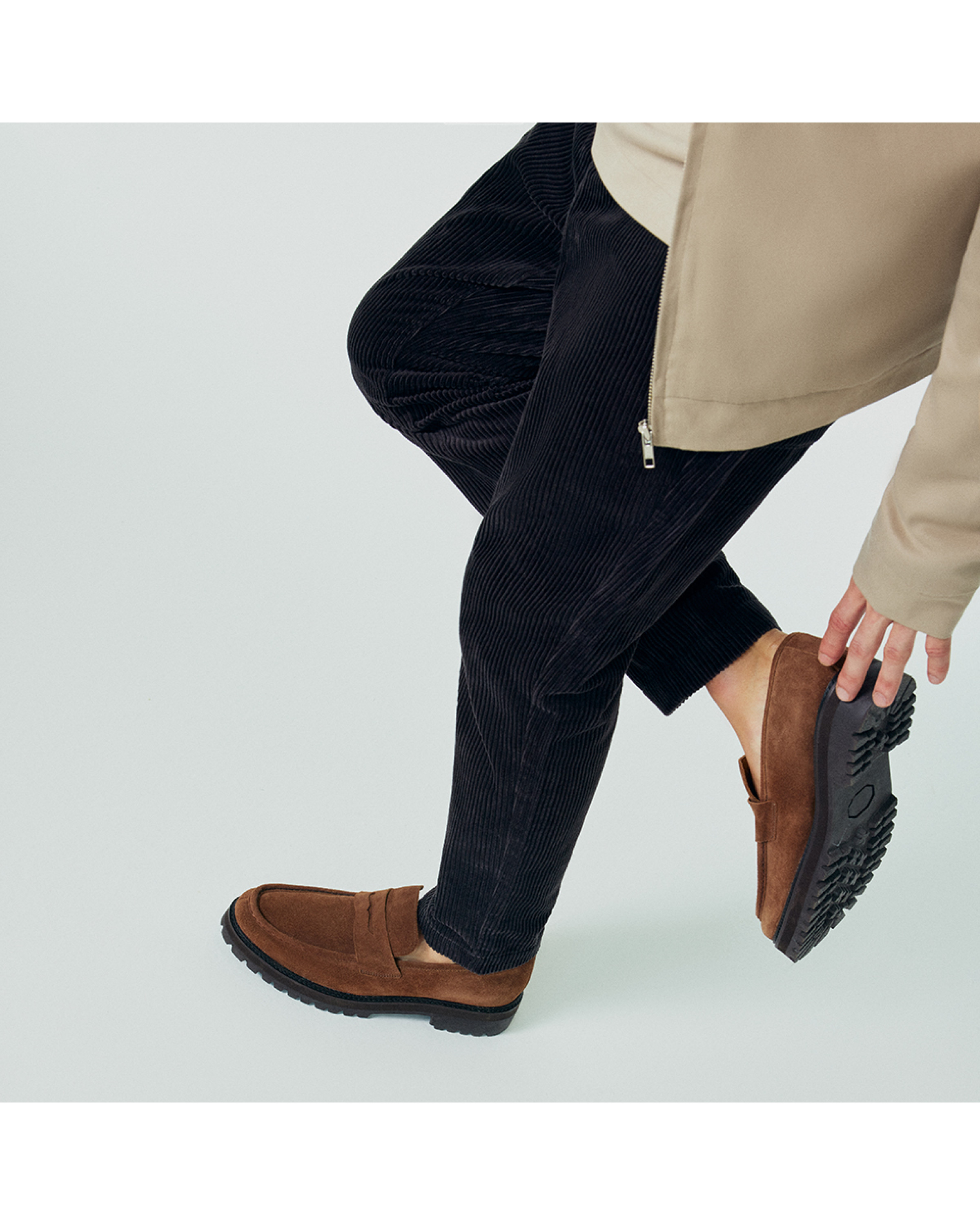 Sapato Masculino Loafer Dolfi Camurça