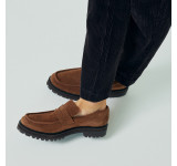 Sapato Masculino Loafer Dolfi Camurça