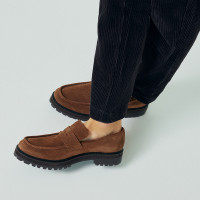 Sapato Masculino Loafer Dolfi Camurça