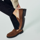 Sapato Masculino Loafer Dolfi Camurça