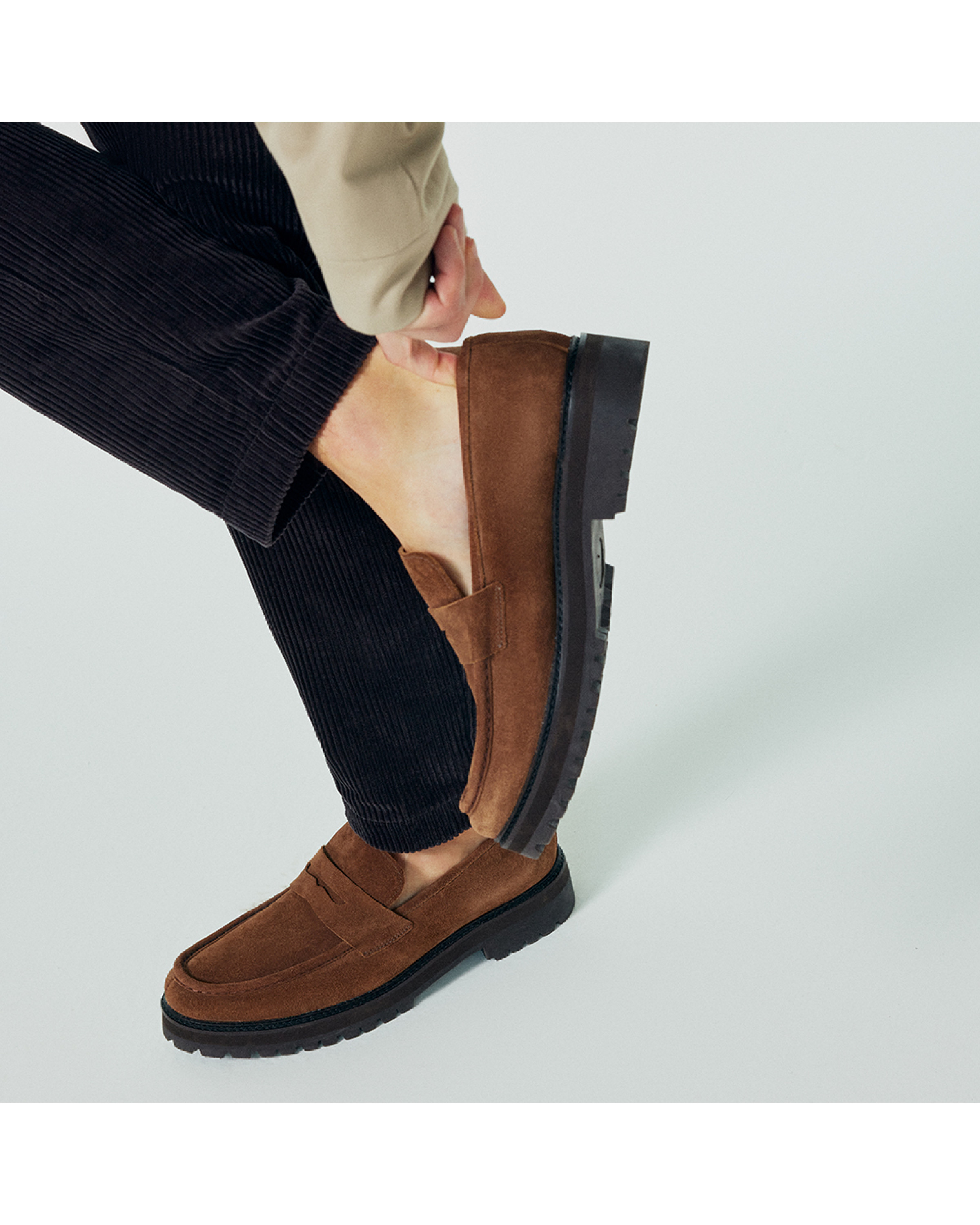 Sapato Masculino Loafer Dolfi Camurça
