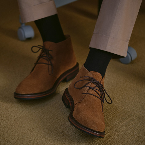 Bota Masculina Brera Camurça Ferrugem