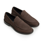 Sapato Masculino Mocassim Steve Camurça Café